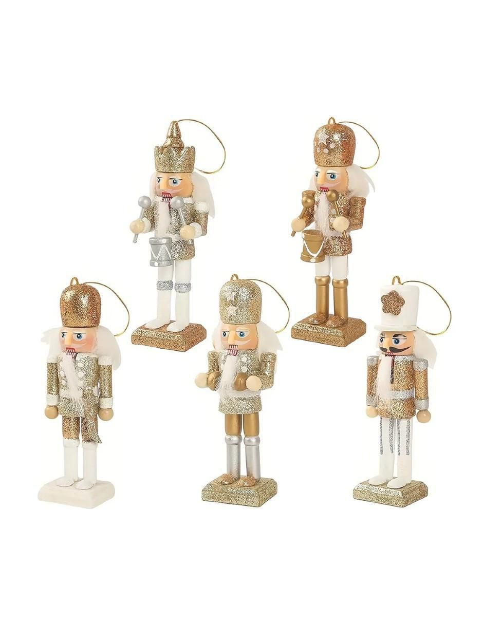 Set de figura decorativa de cascanueces de madera Set de figura decorativa de cascanueces de madera