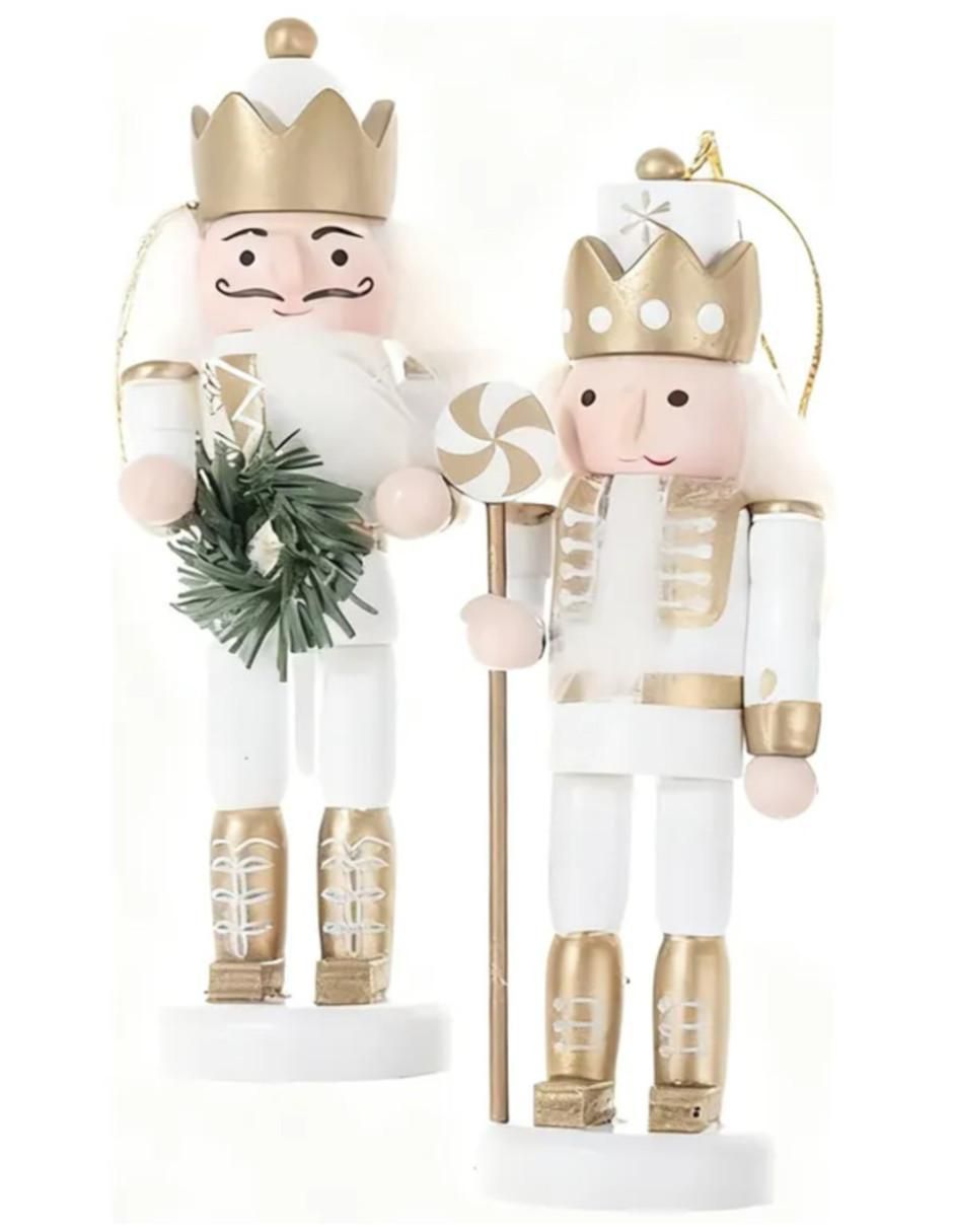 Set ornamento de cascanueces de madera 2