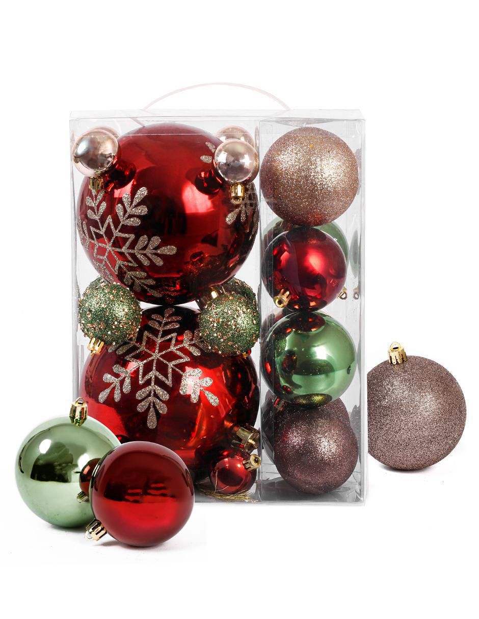 Set de esfera navideña con 20 piezas
