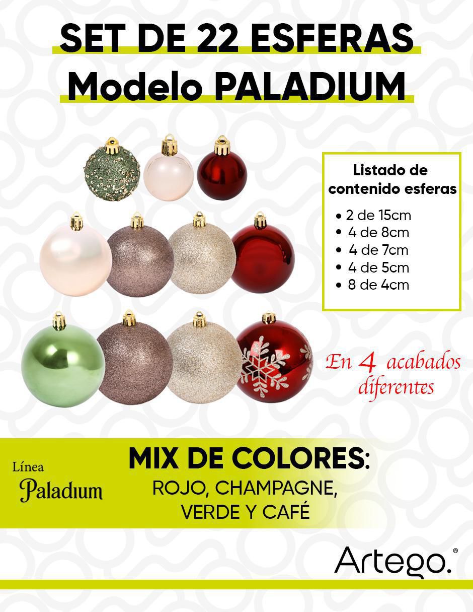 Set de esfera navideña con 20 piezas 5