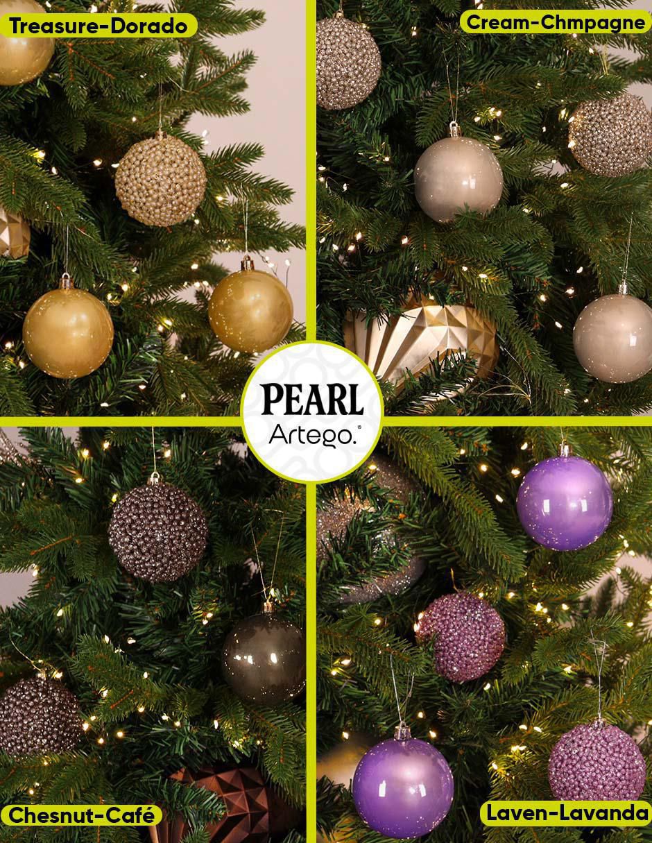 Set de esfera navideña Pearl Chesnut con 18 piezas 5