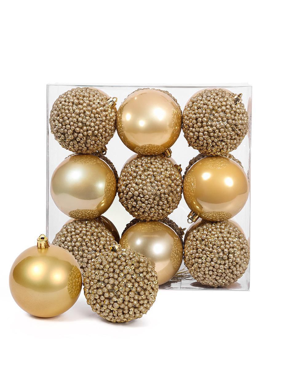 Set de esfera navideña Pearl Treasure con 18 piezas Set de esfera navideña Pearl Treasure con 18 piezas