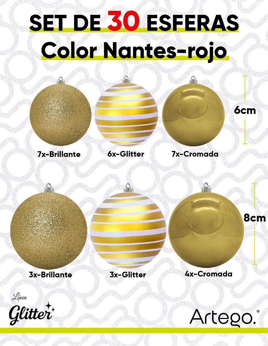 Set de esfera navideña Nice con 30 piezas 6