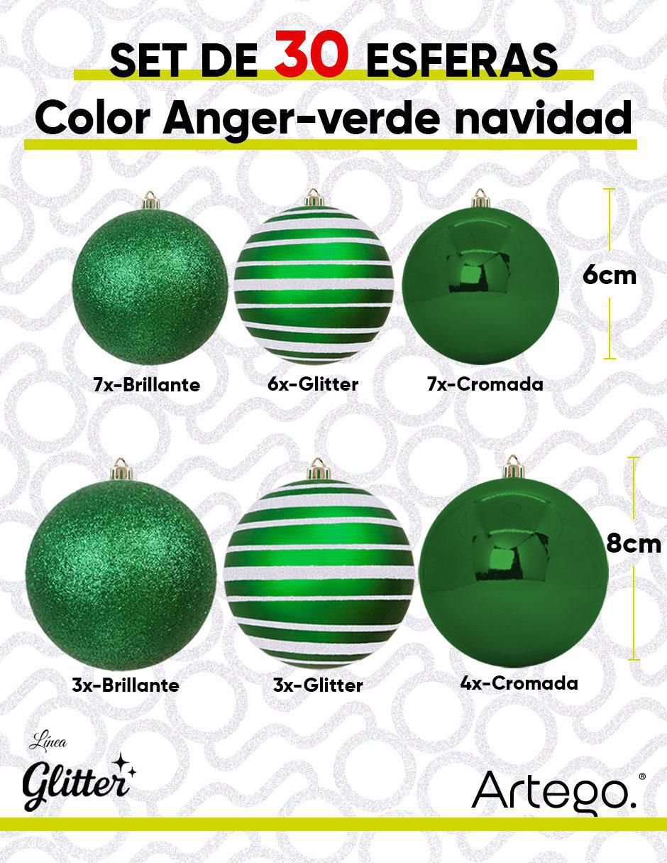 Set de esfera navideña Anger con 30 piezas 6
