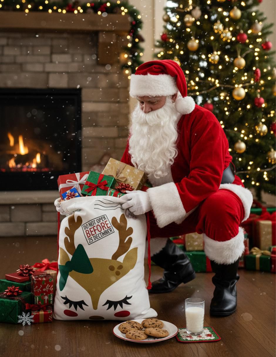 Bolsa para regalo navideña 6