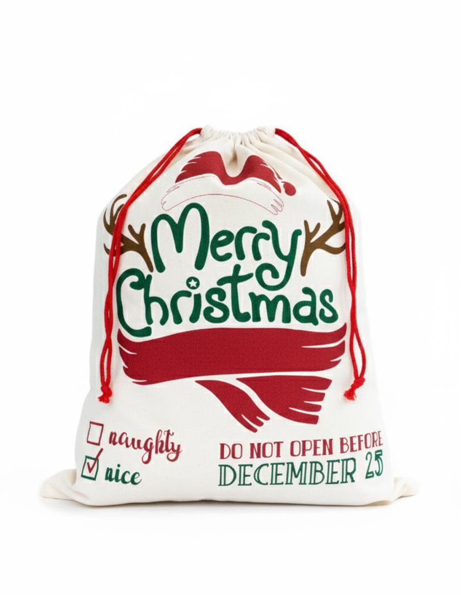 Bolsa para regalo navideña