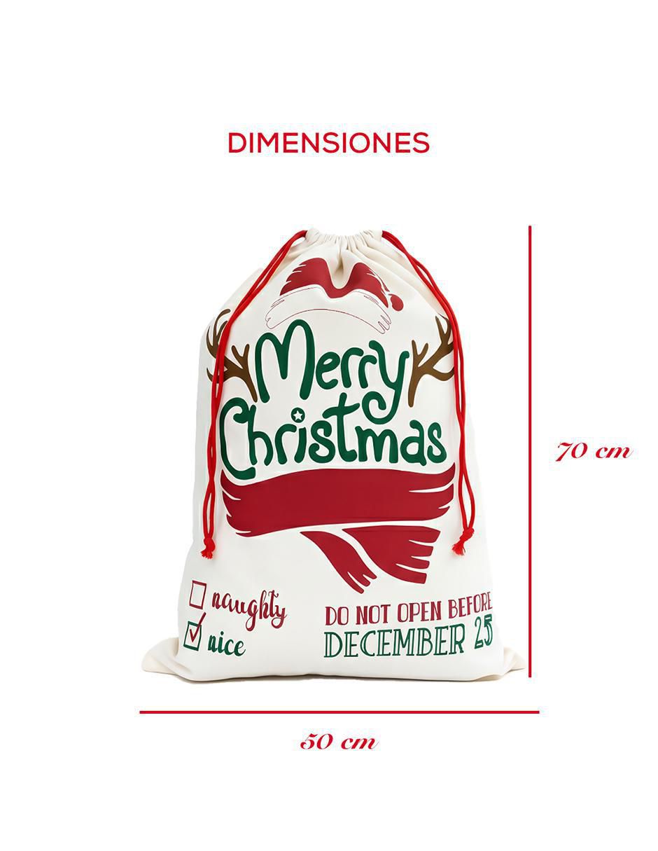 Bolsa para regalo navideña 7