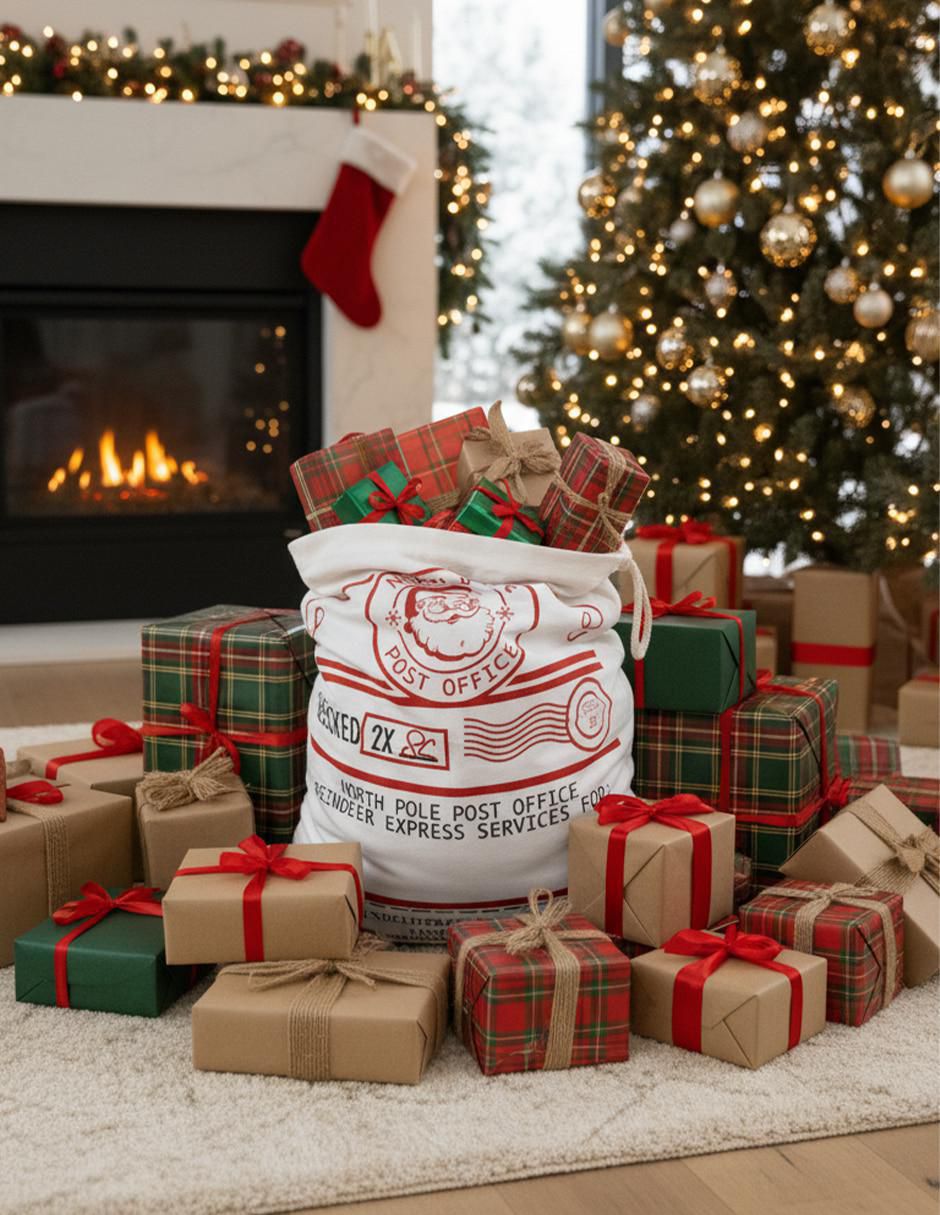 Bolsa para regalo navideña 5