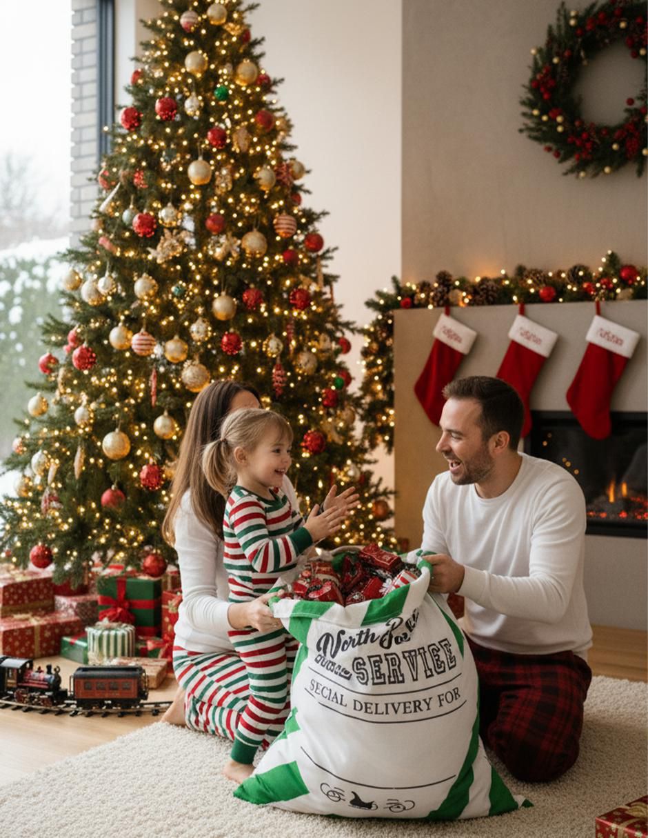 Bolsa para regalo navideña 5