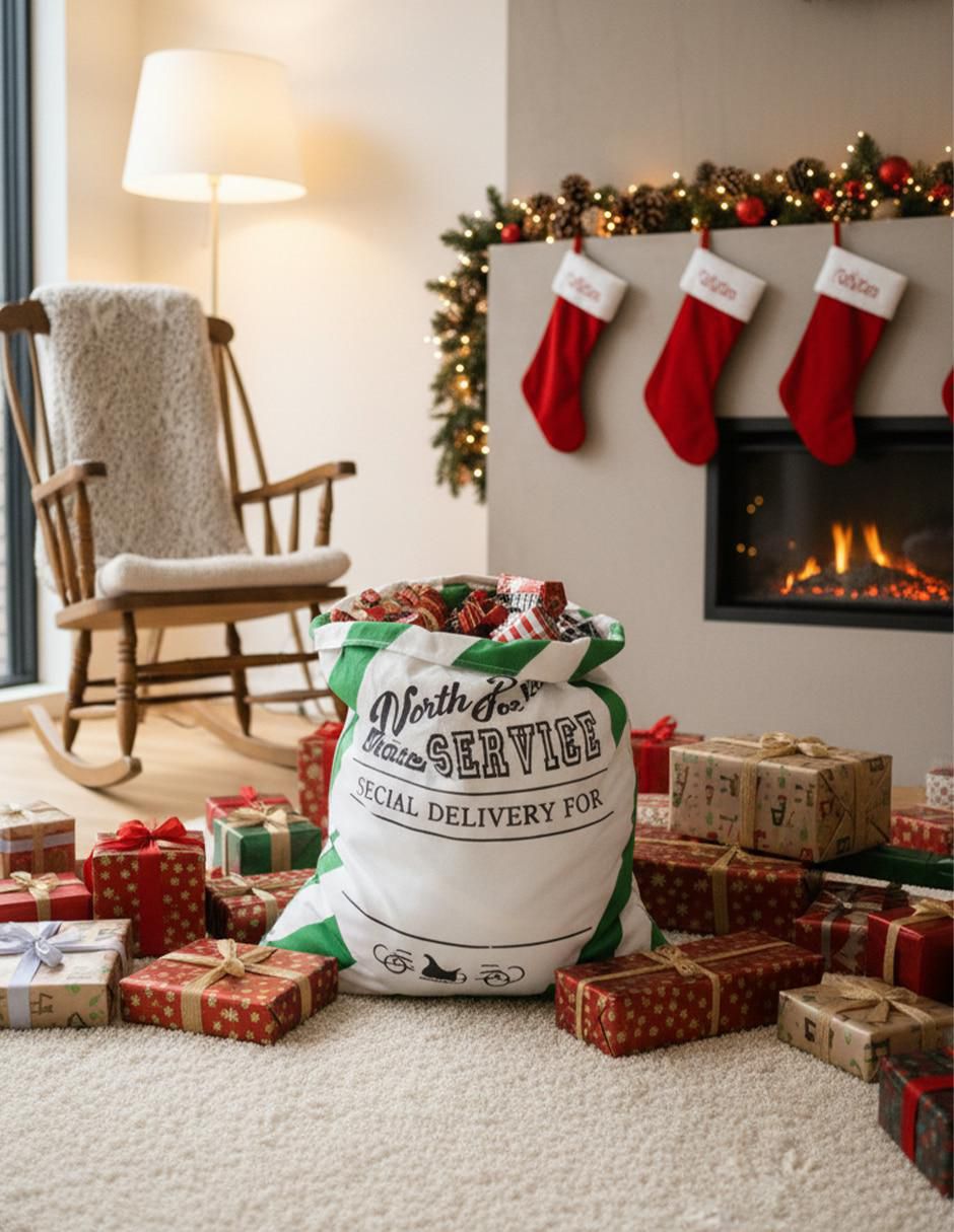 Bolsa para regalo navideña 6