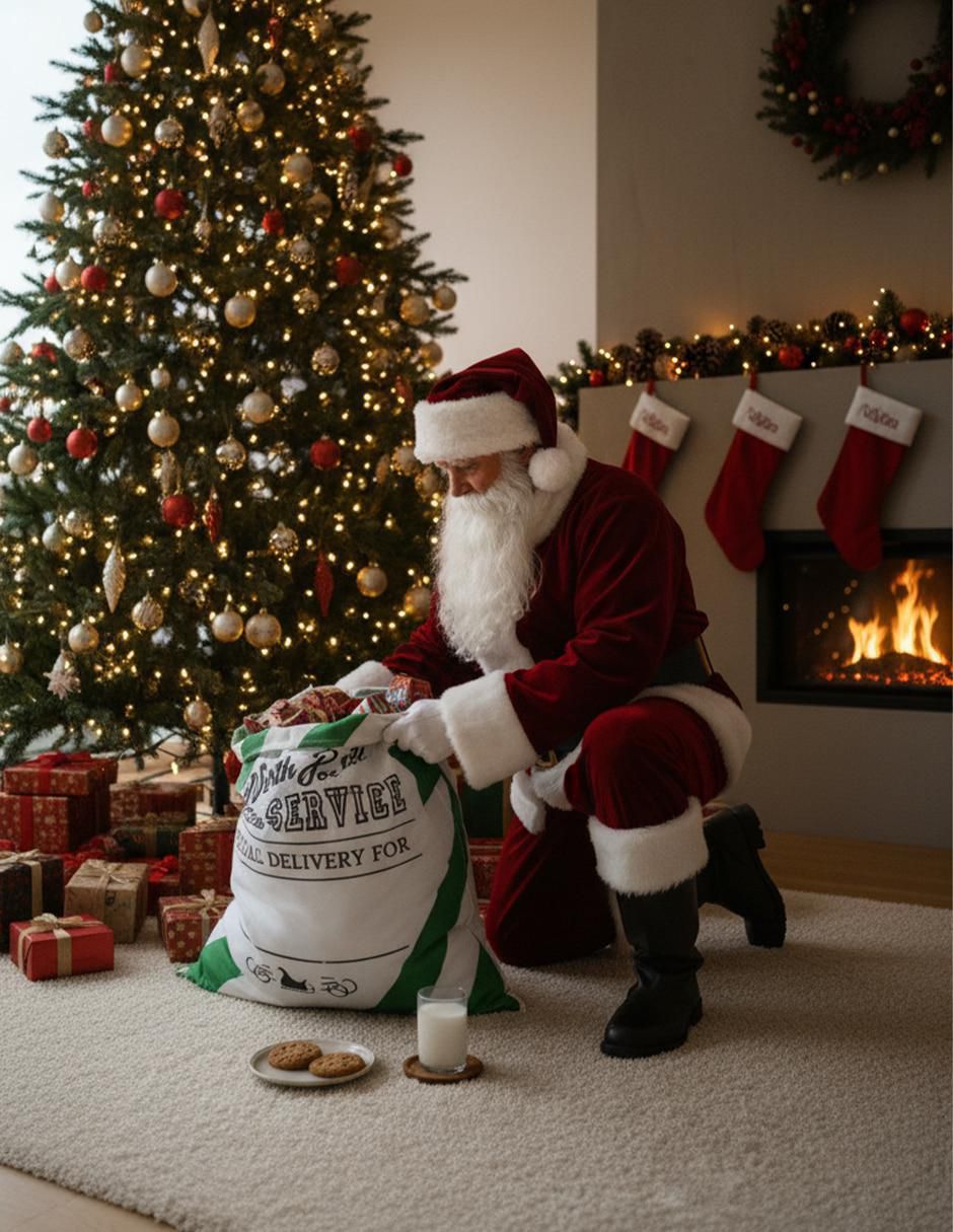 Bolsa para regalo navideña 8