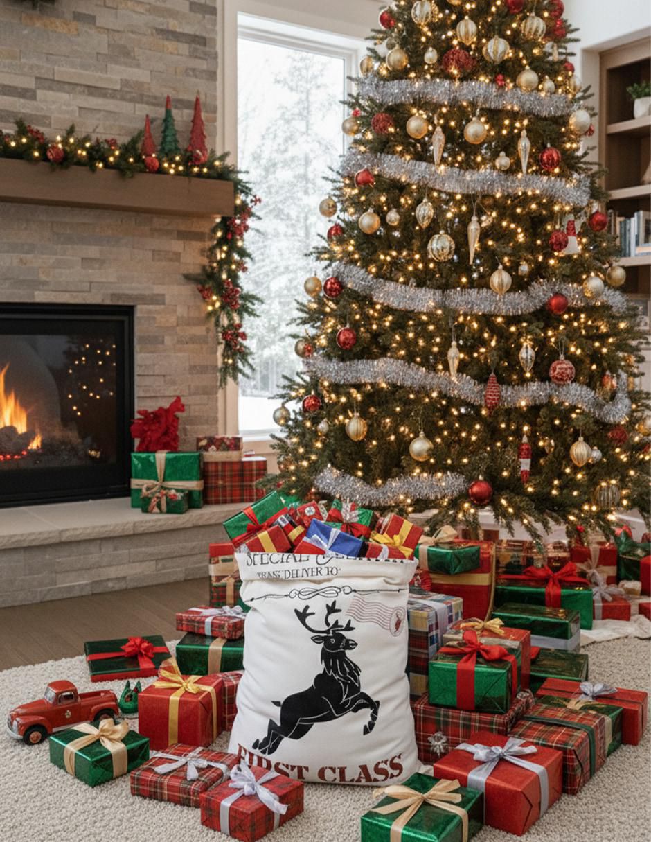 Bolsa para regalo navideña 3