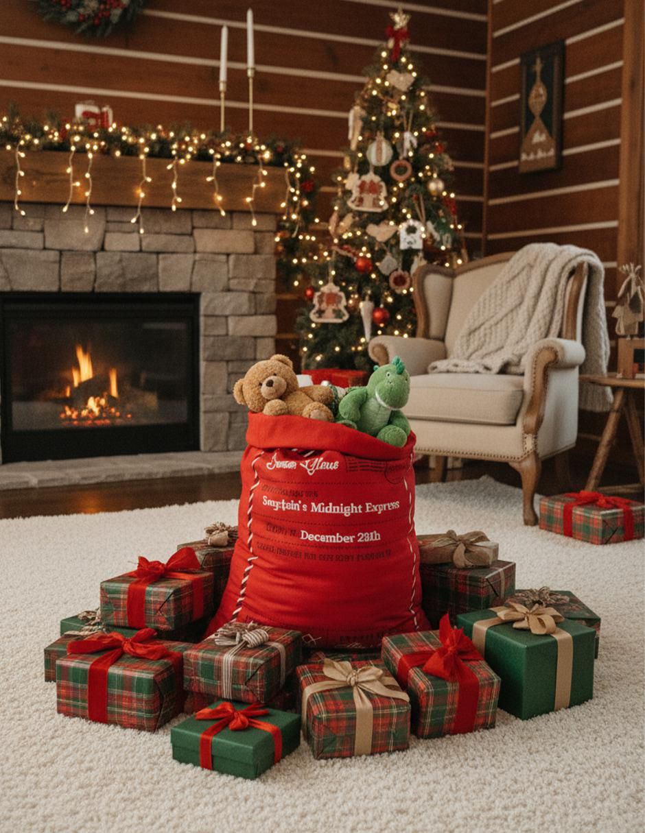 Bolsa para regalo navideña 6