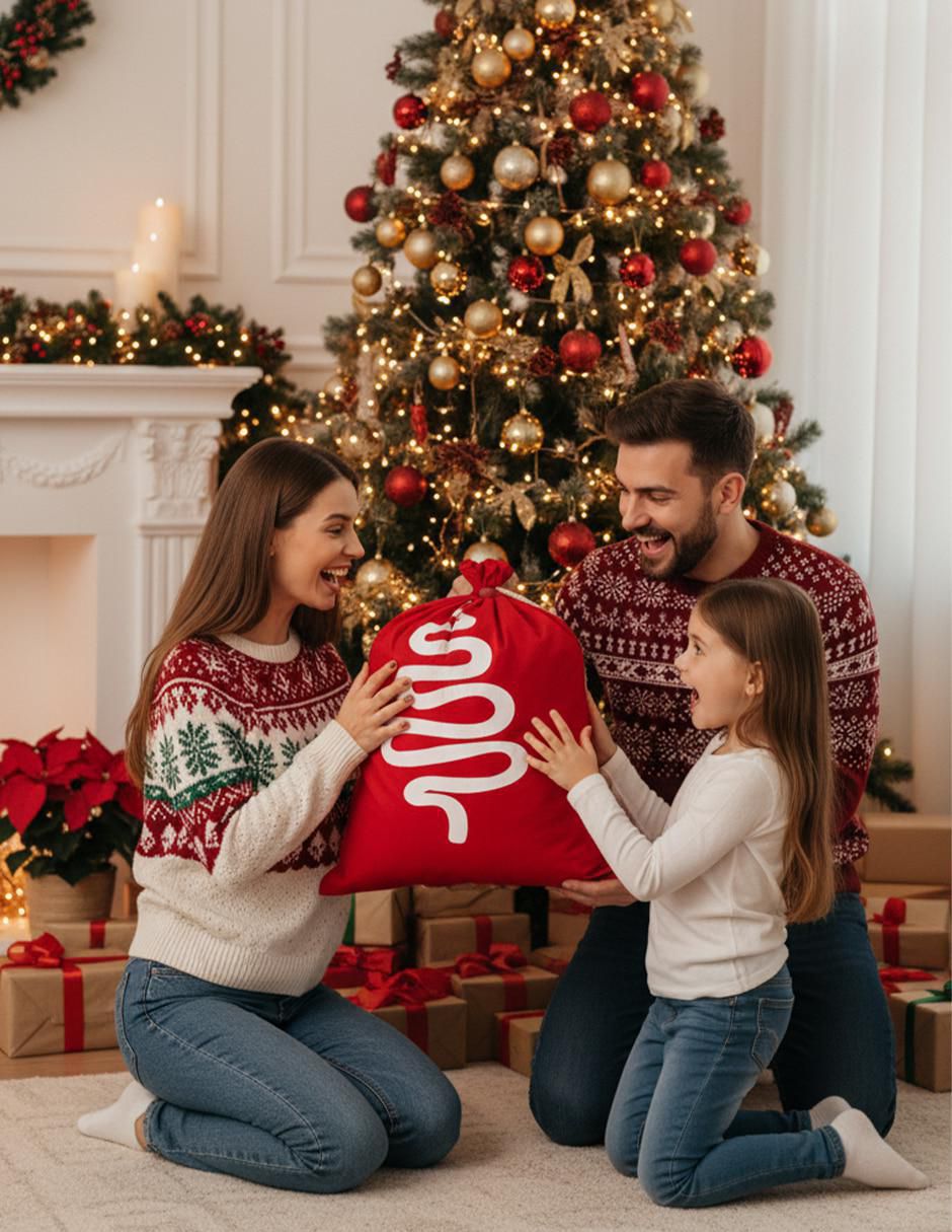 Bolsa para regalo navideña 4