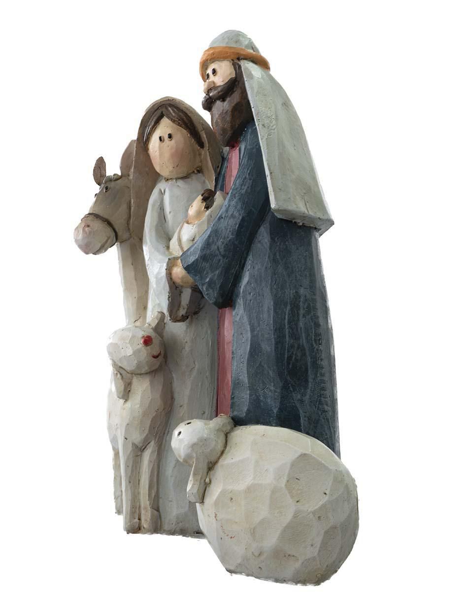 Figura decorativa de nacimiento Navidad de resina 2