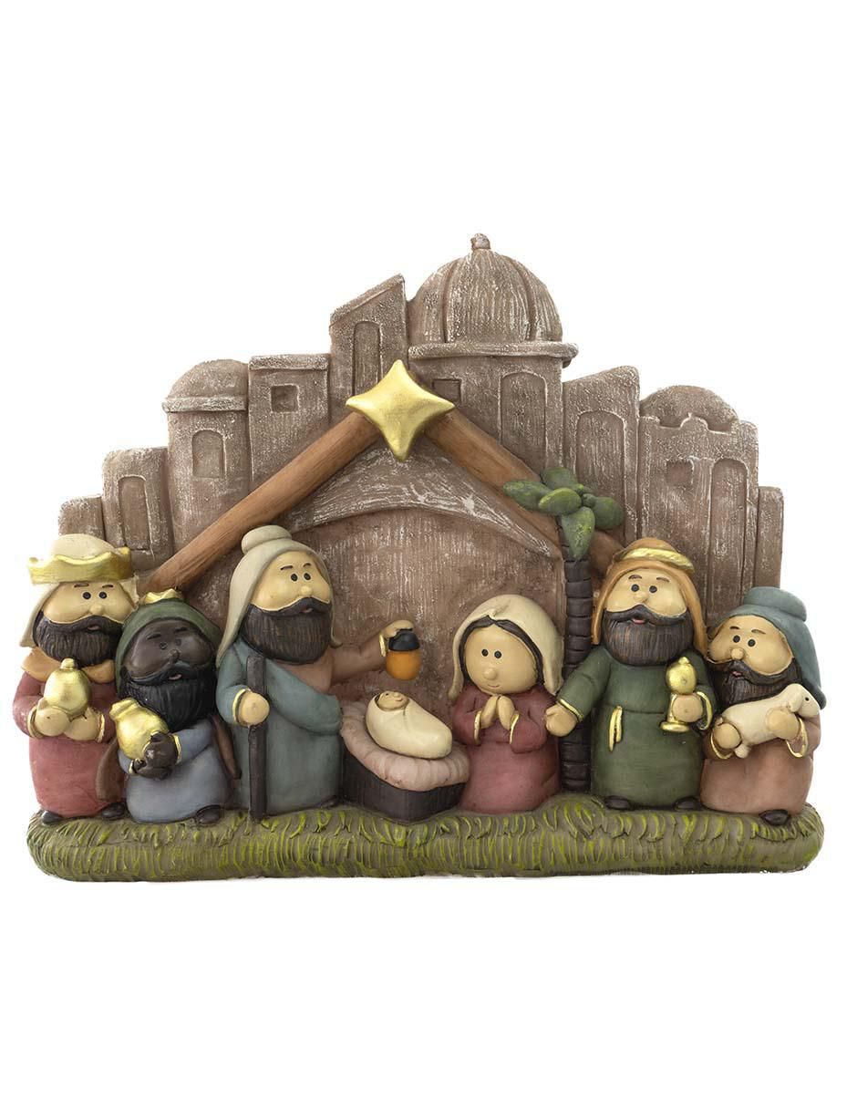 Figura decorativa de nacimiento Navidad de resina