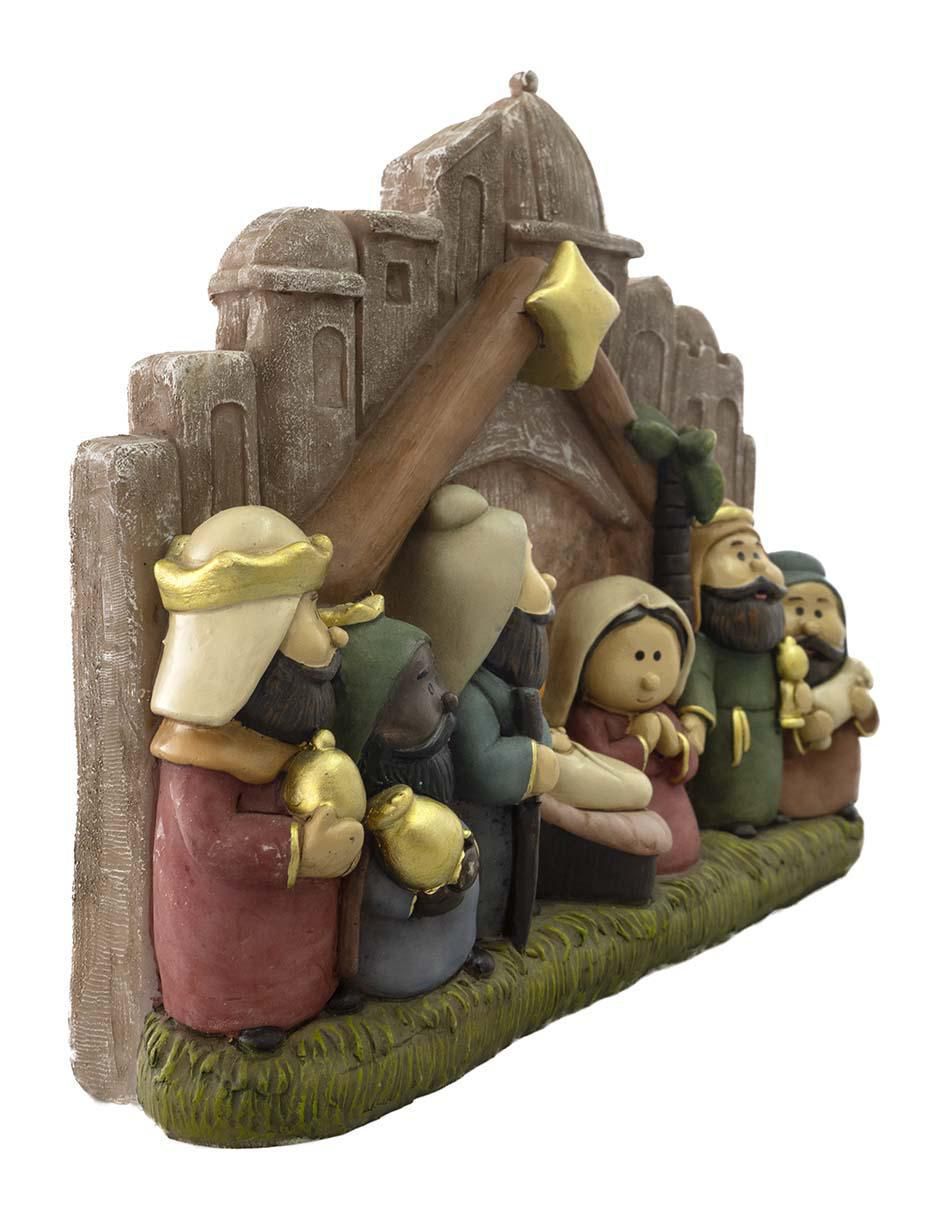 Figura decorativa de nacimiento Navidad de resina 2
