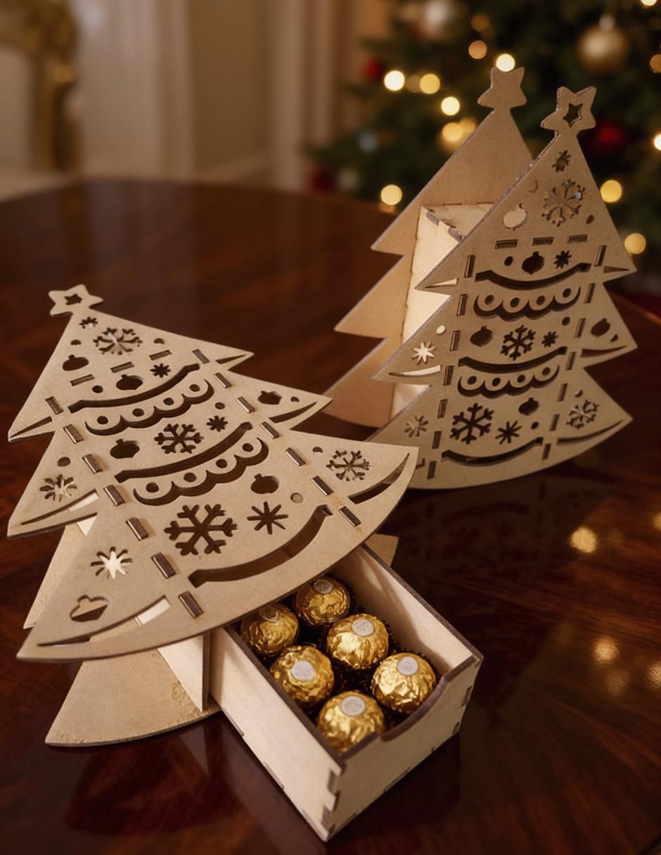 Figura decorativa de árbol navidad Navidad 4