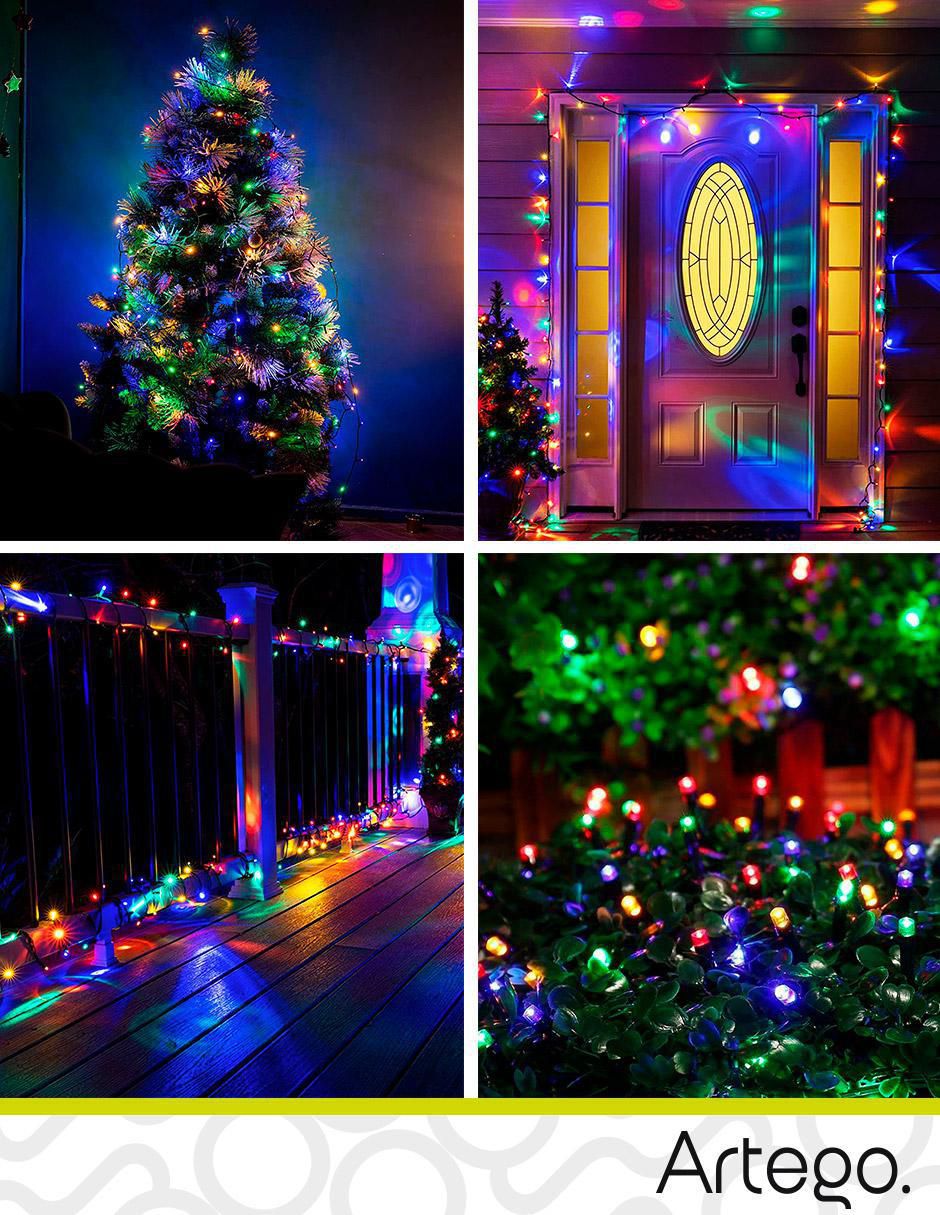 Serie funciones led artego luces de navidad navidad "con" 200 "focos"