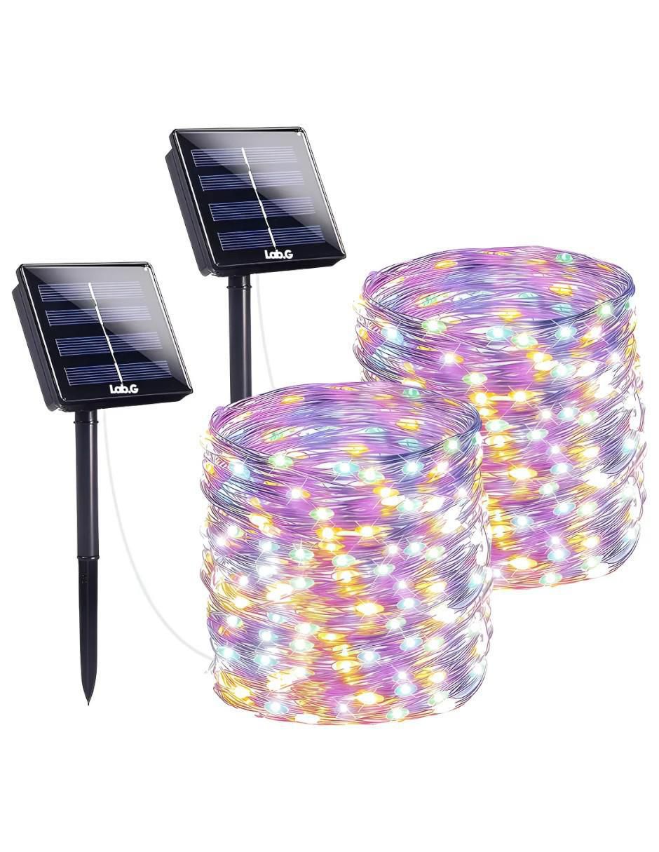 Serie LED Luces solares con 600 focos