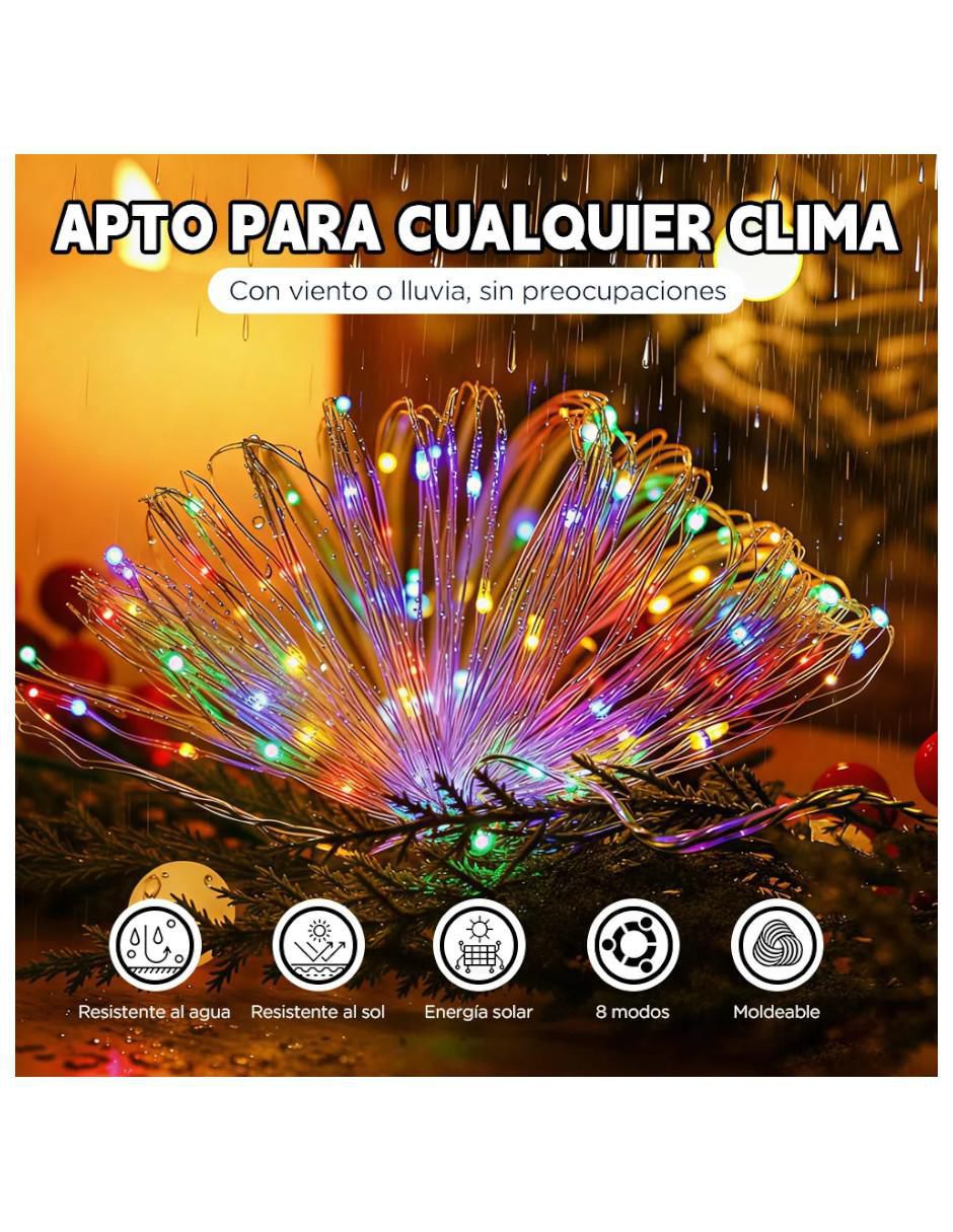 Serie LED Luces solares con 600 focos 3