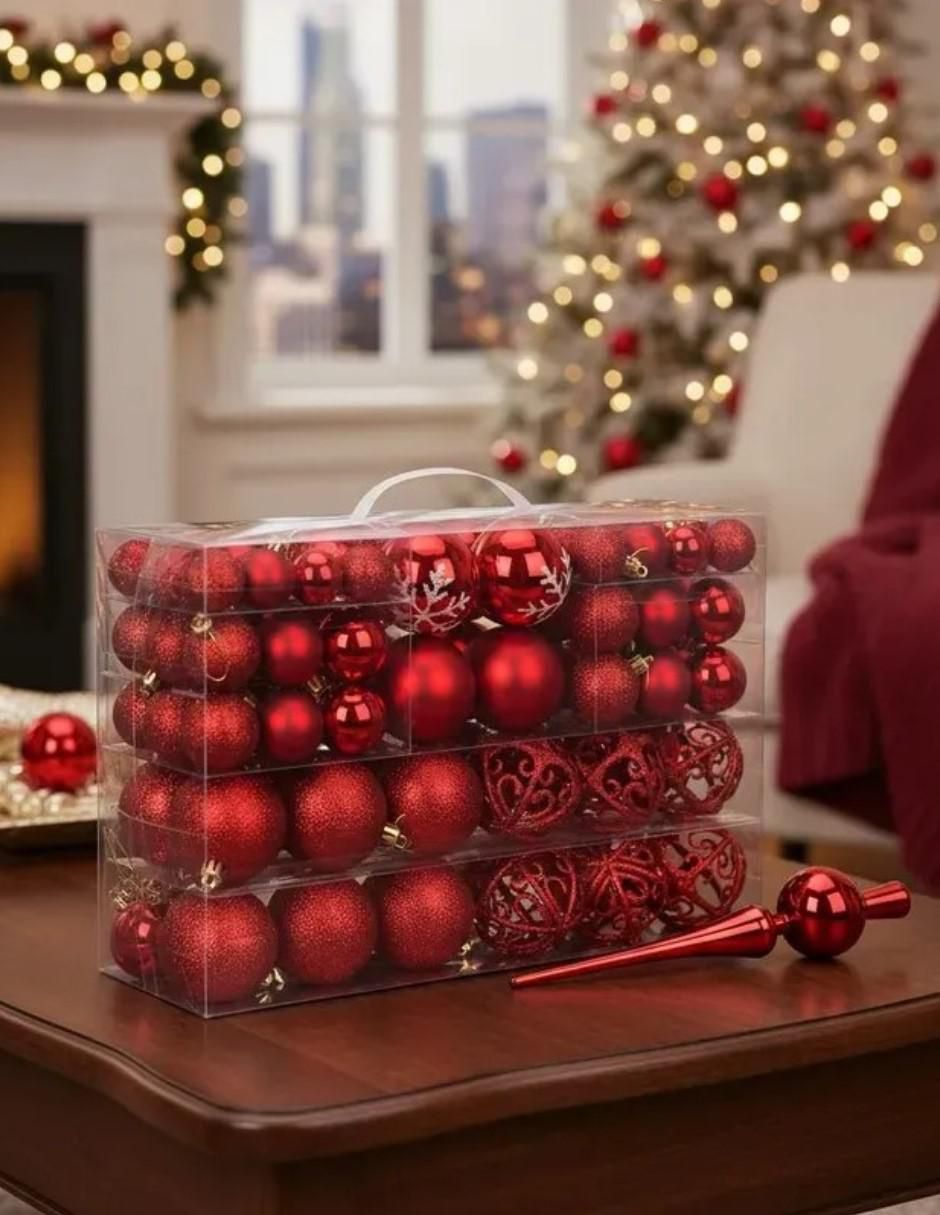 Set de esfera navideña cm-top paquete de 101 esferas navideñas "con" 101 "piezas"