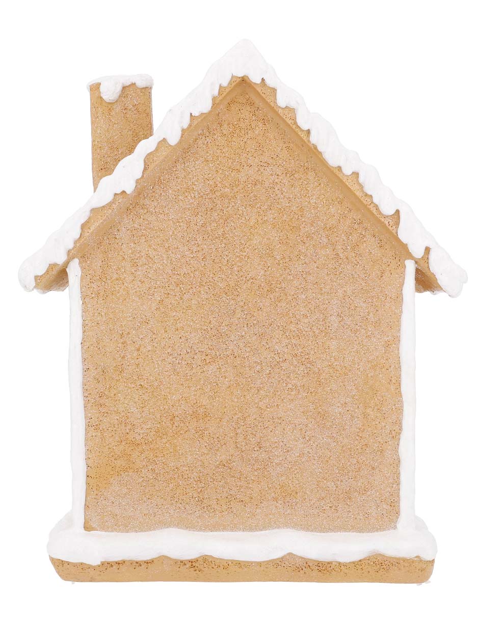 Figura decorativa navideña de casa de jengibre 3