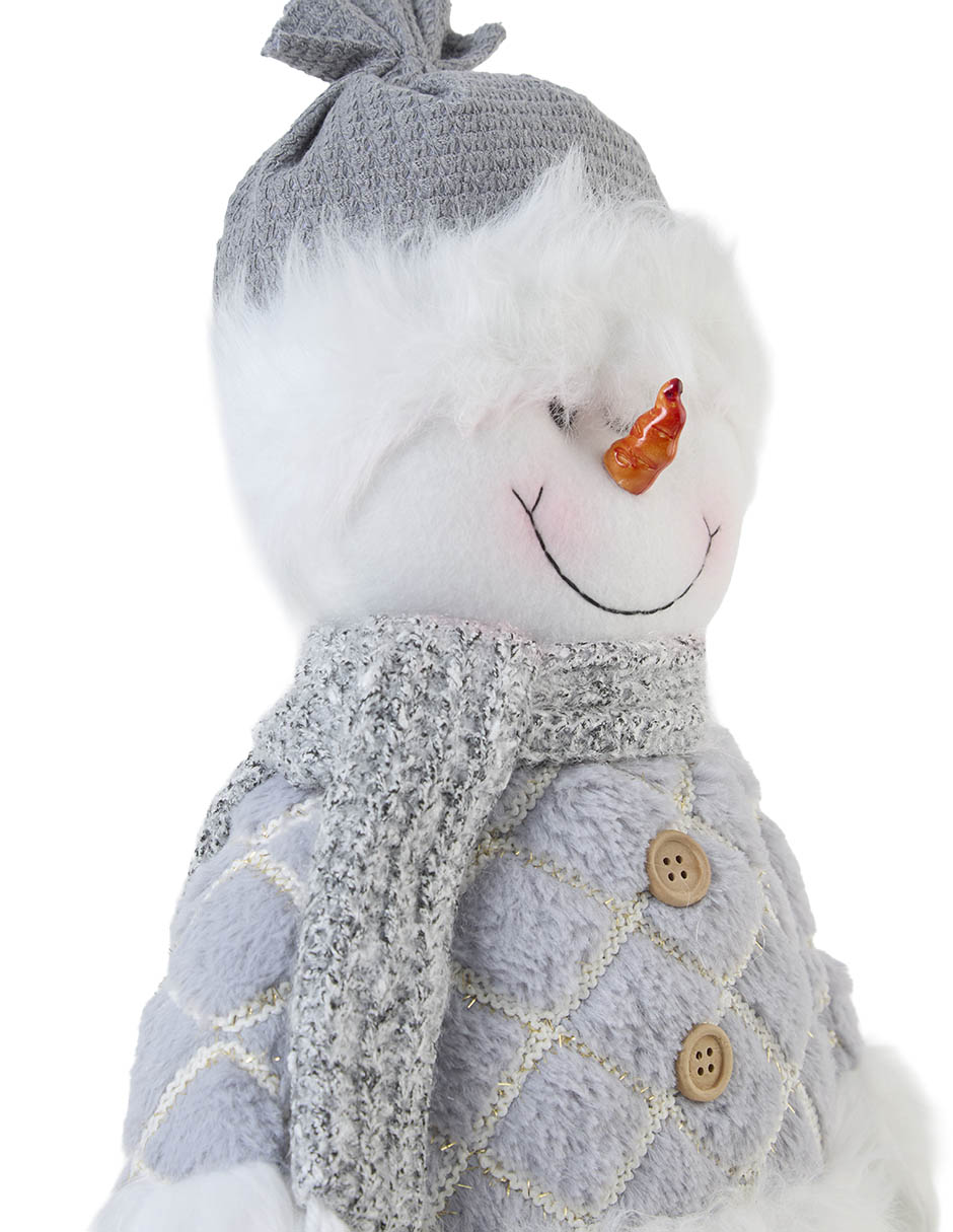 Figura decorativa navideña de muñeco de nieve 4