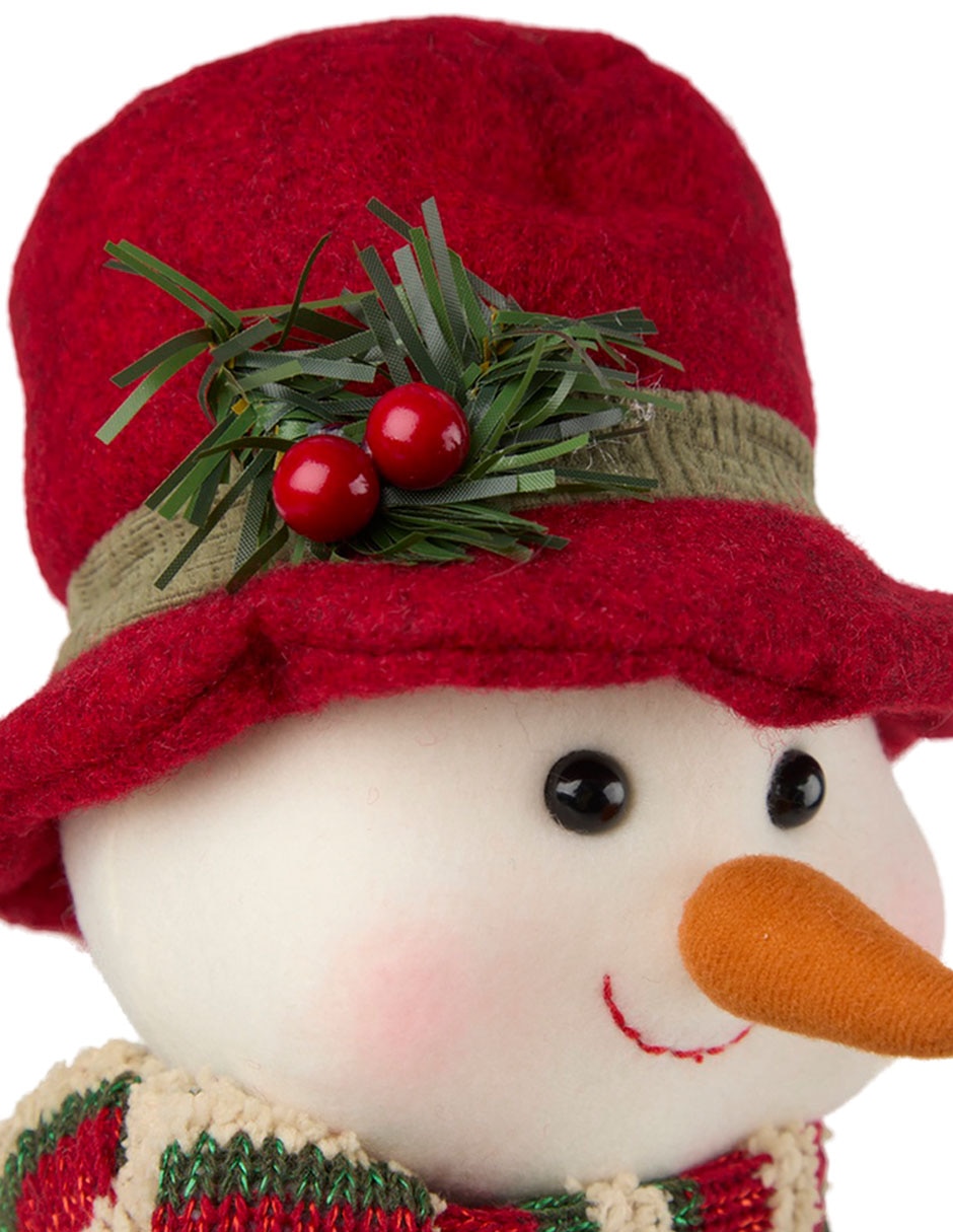 Figura decorativa navideña de muñeco de nieve 5
