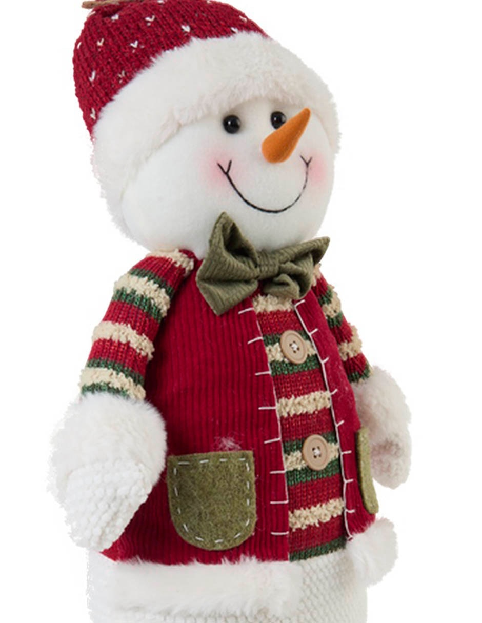 Figura decorativa navideña de muñeco de nieve 4