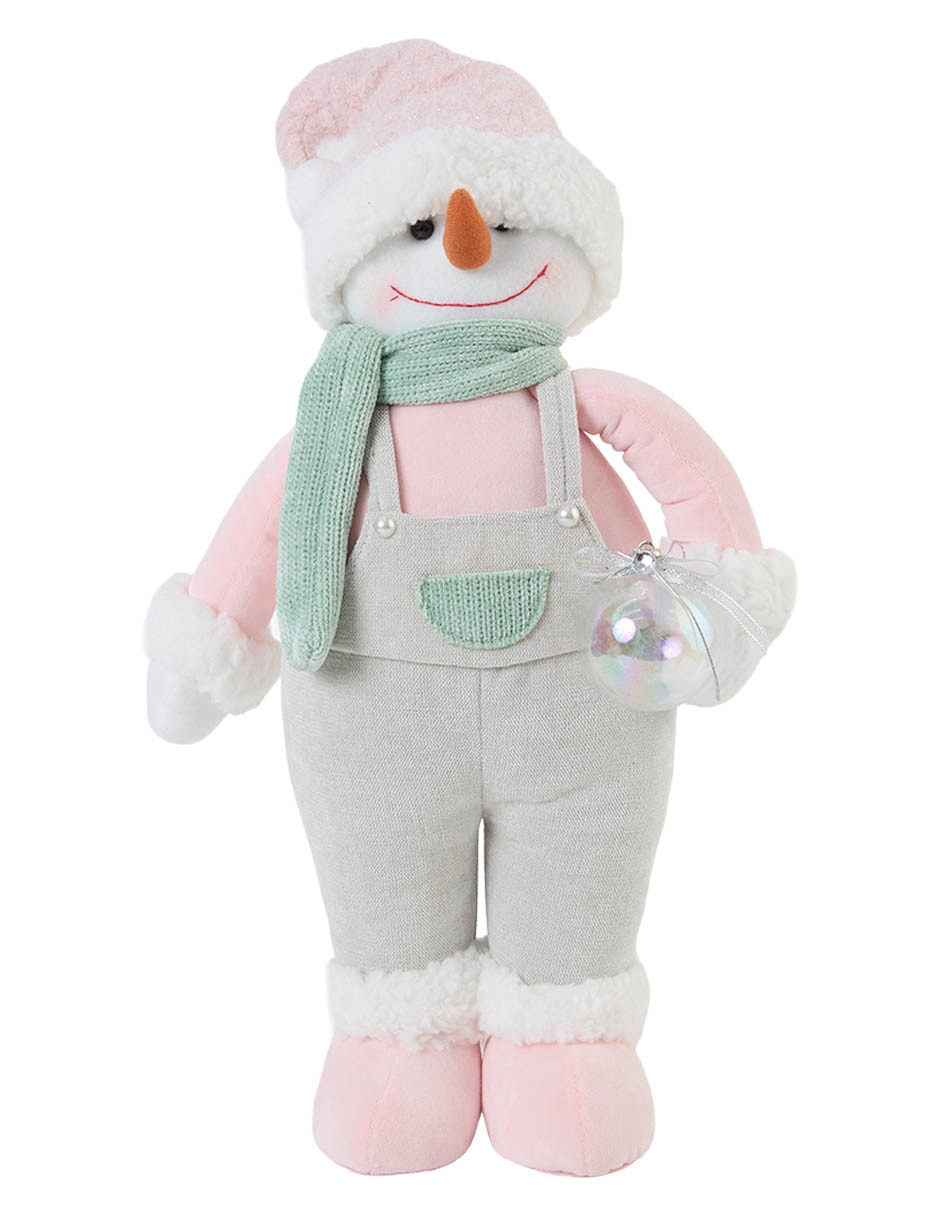 Figura decorativa navideña de muñeco de nieve