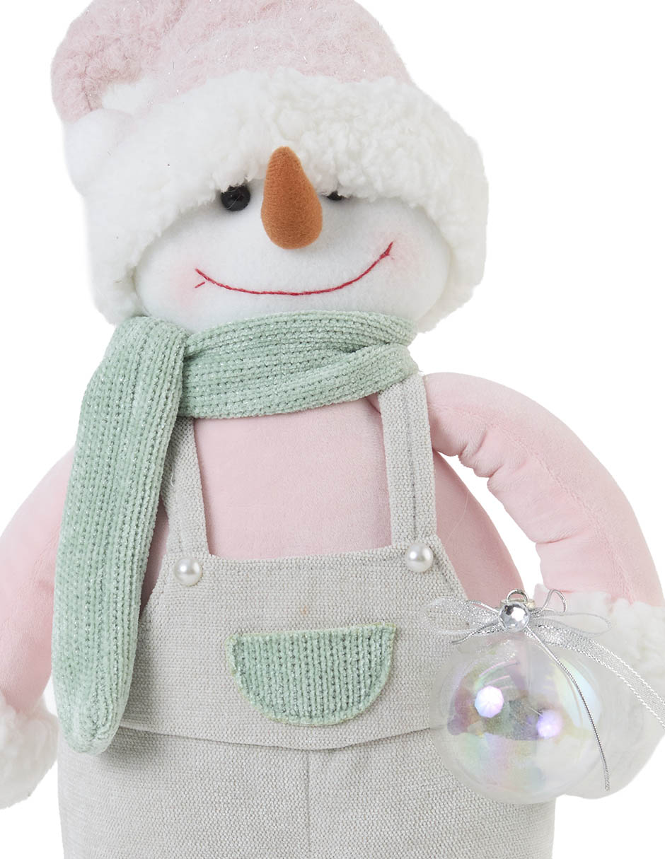 Figura decorativa navideña de muñeco de nieve 4