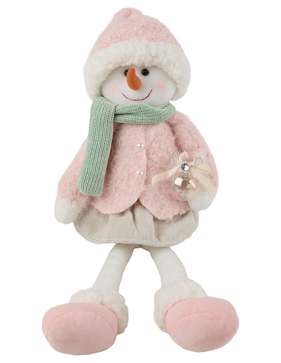 Figura decorativa navideña de muñeco de nieve