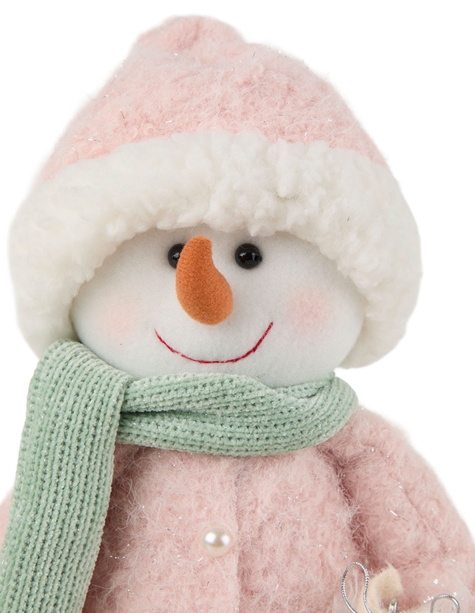 Figura decorativa navideña de muñeco de nieve 4