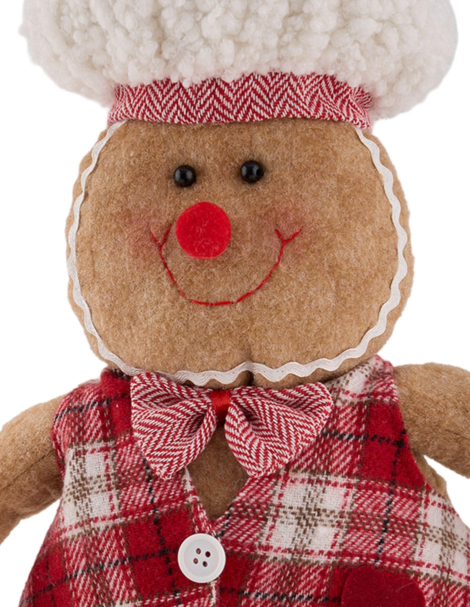 Figura decorativa navideña de galleta de jengibre 4
