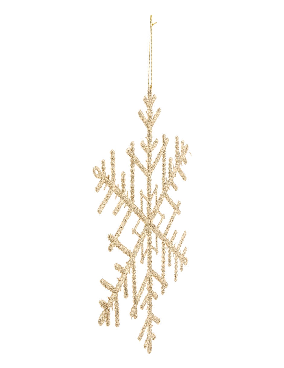 Ornamento navideño copo de nieve 2