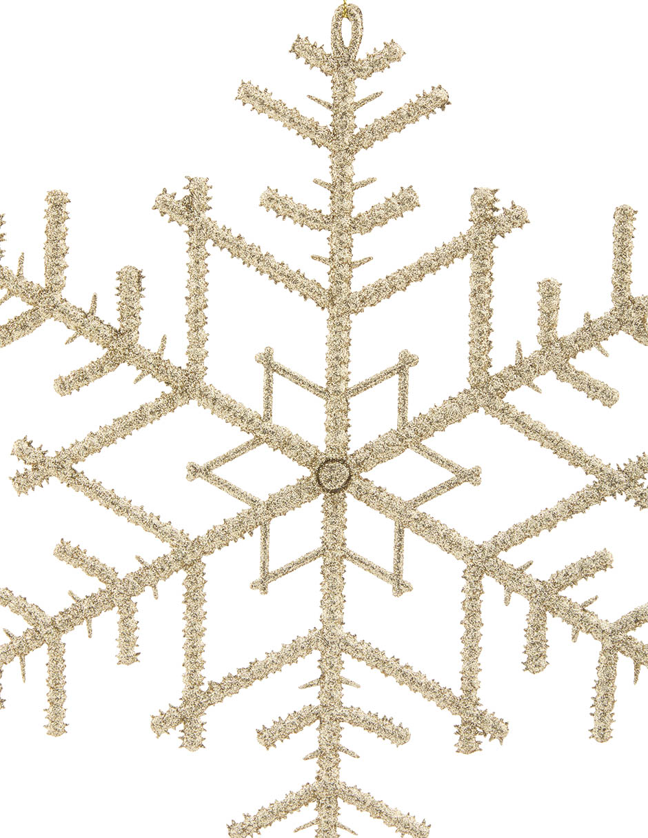 Ornamento navideño copo de nieve 3