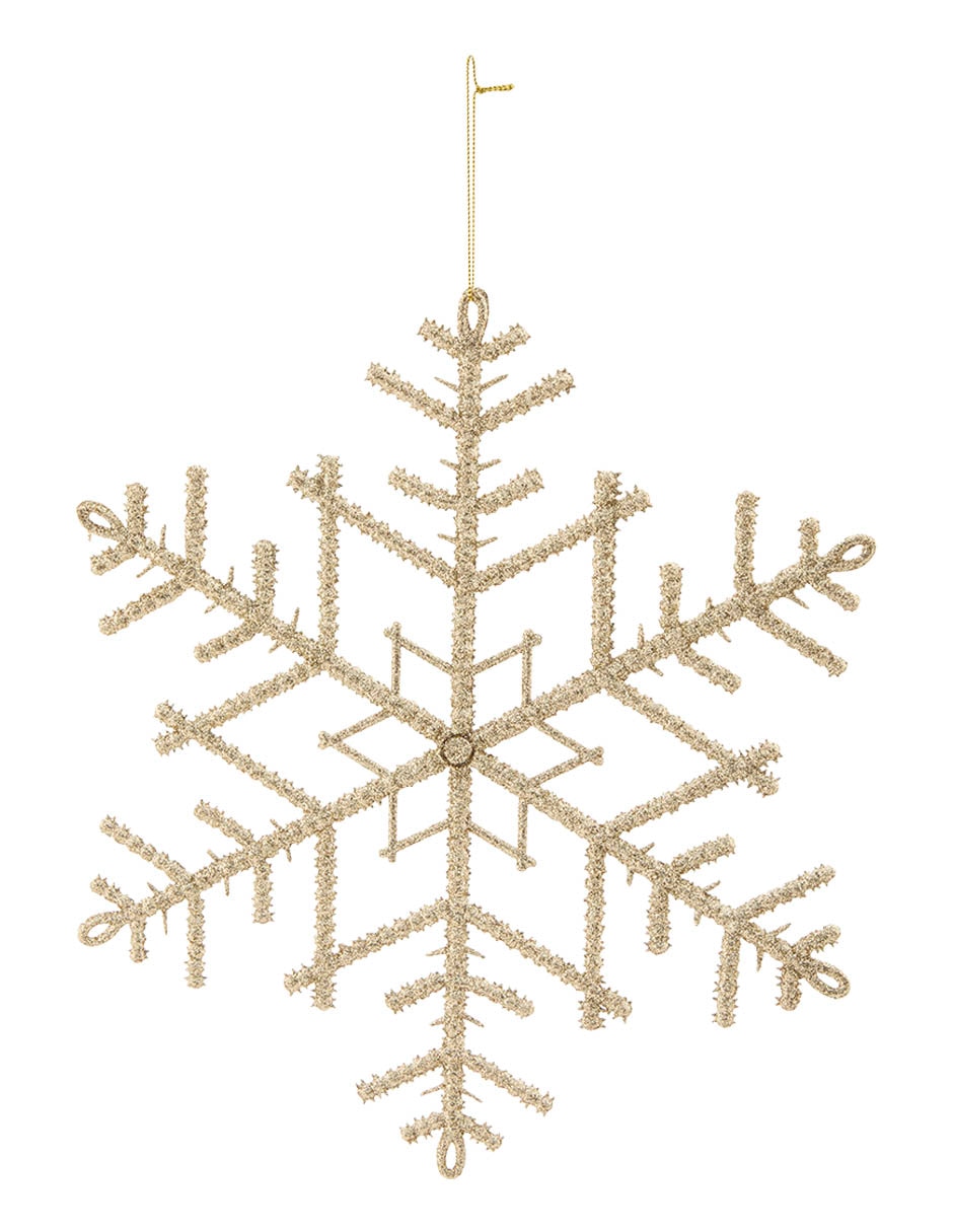 Ornamento navideño copo de nieve 5