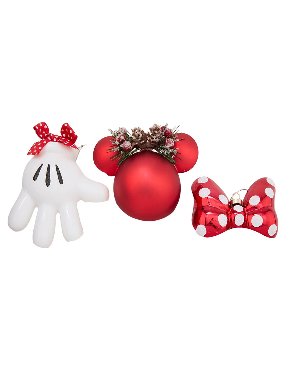 Set ornamento navideño Minnie
