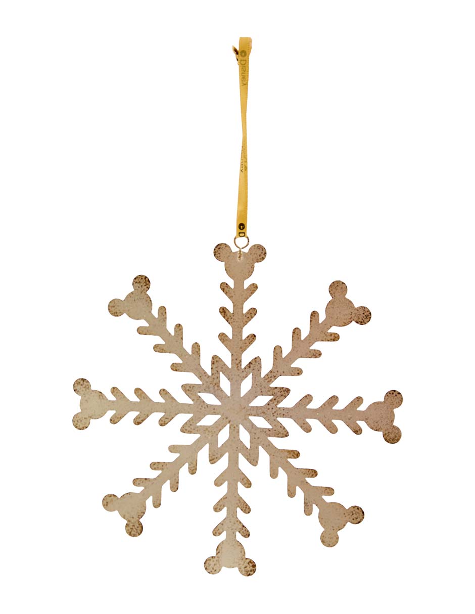 Ornamento navideño copo de nieve Mickey Mouse