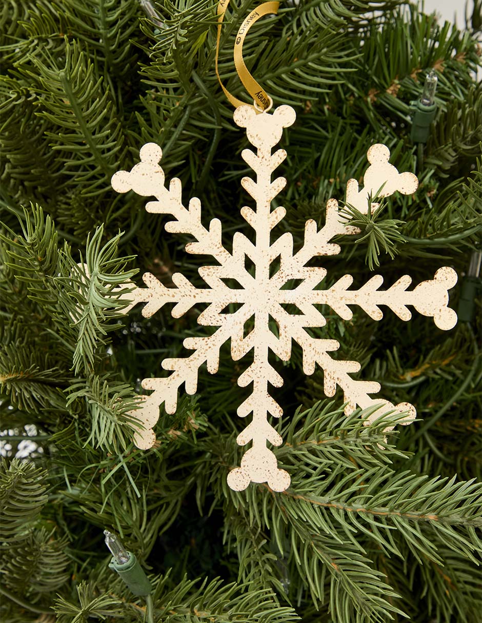 Ornamento navideño copo de nieve Mickey Mouse 4