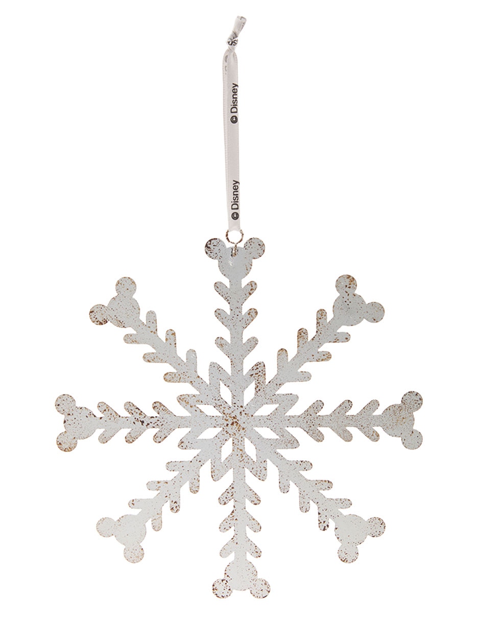 Ornamento navideño copo de nieve Mickey Mouse Ornamento navideño copo de nieve Mickey Mouse