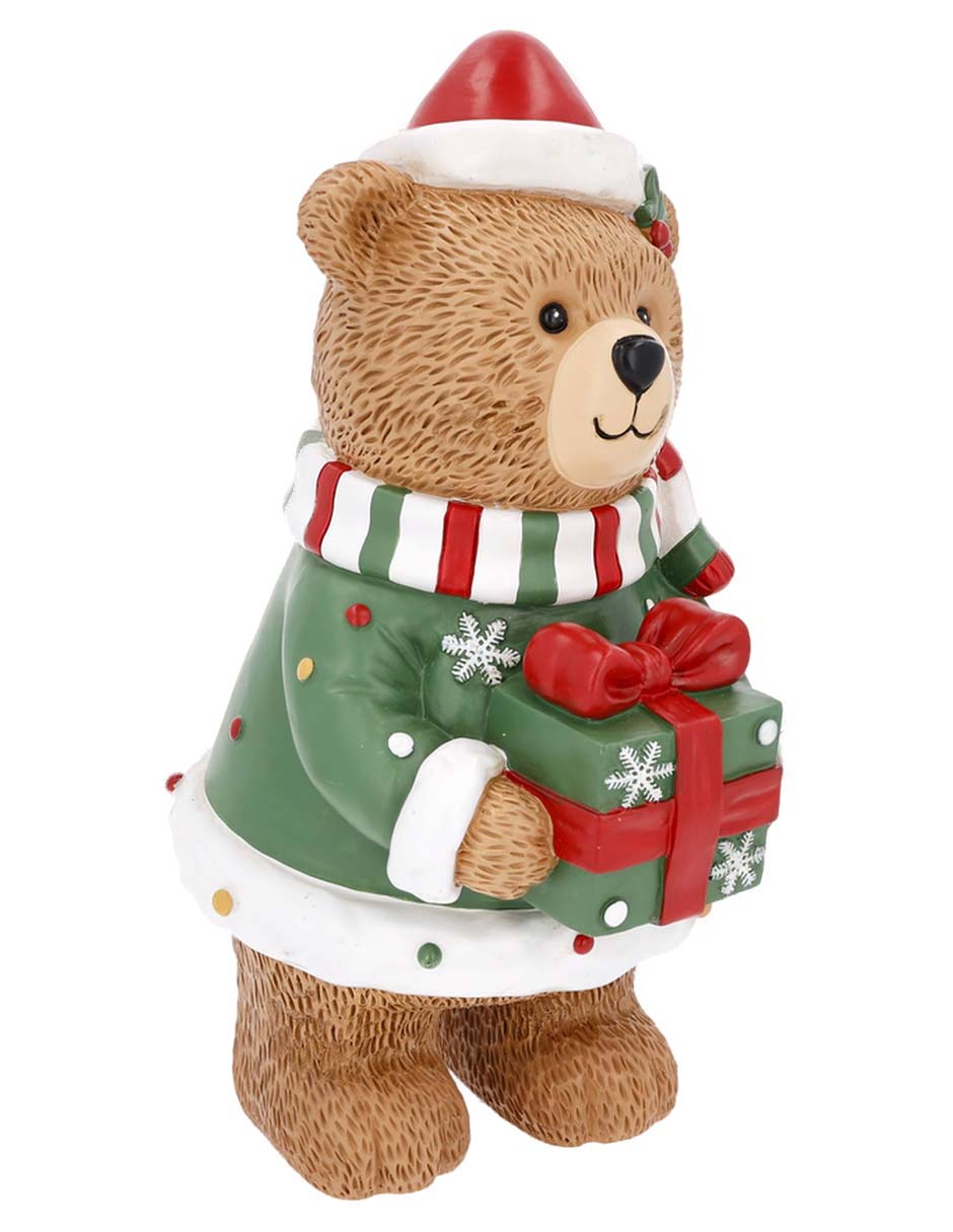 Figura decorativa navideña de oso 2