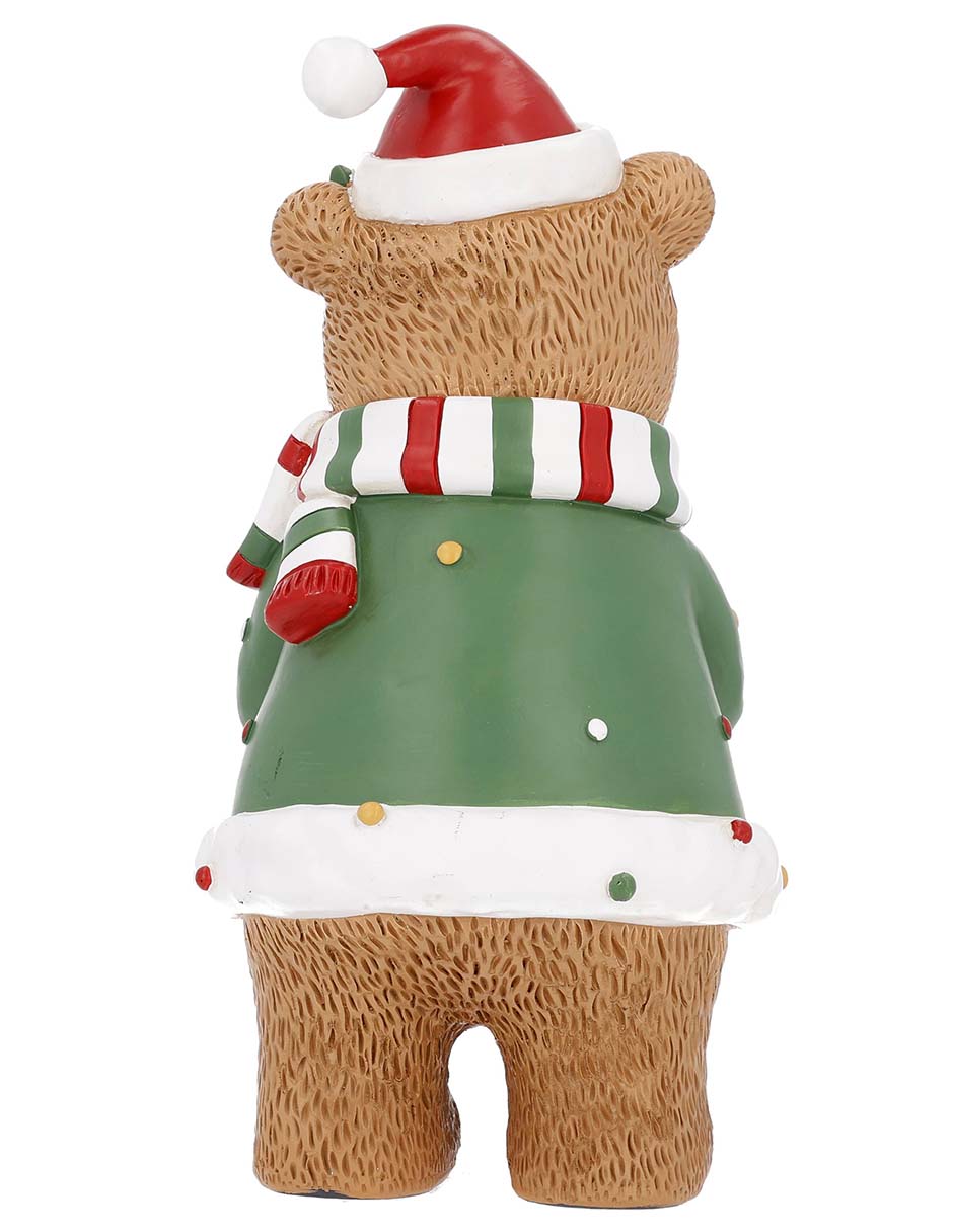 Figura decorativa navideña de oso 3