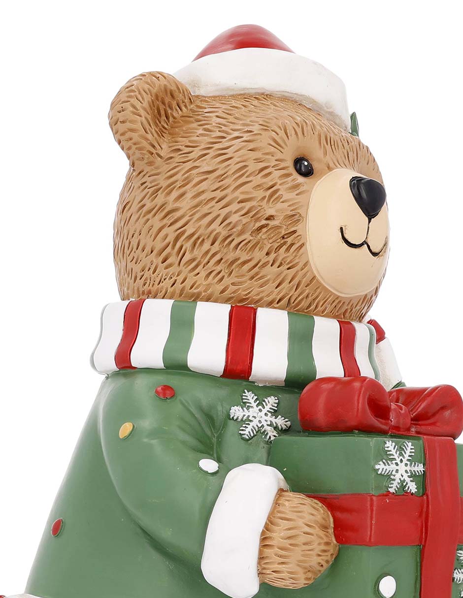 Figura decorativa navideña de oso 4
