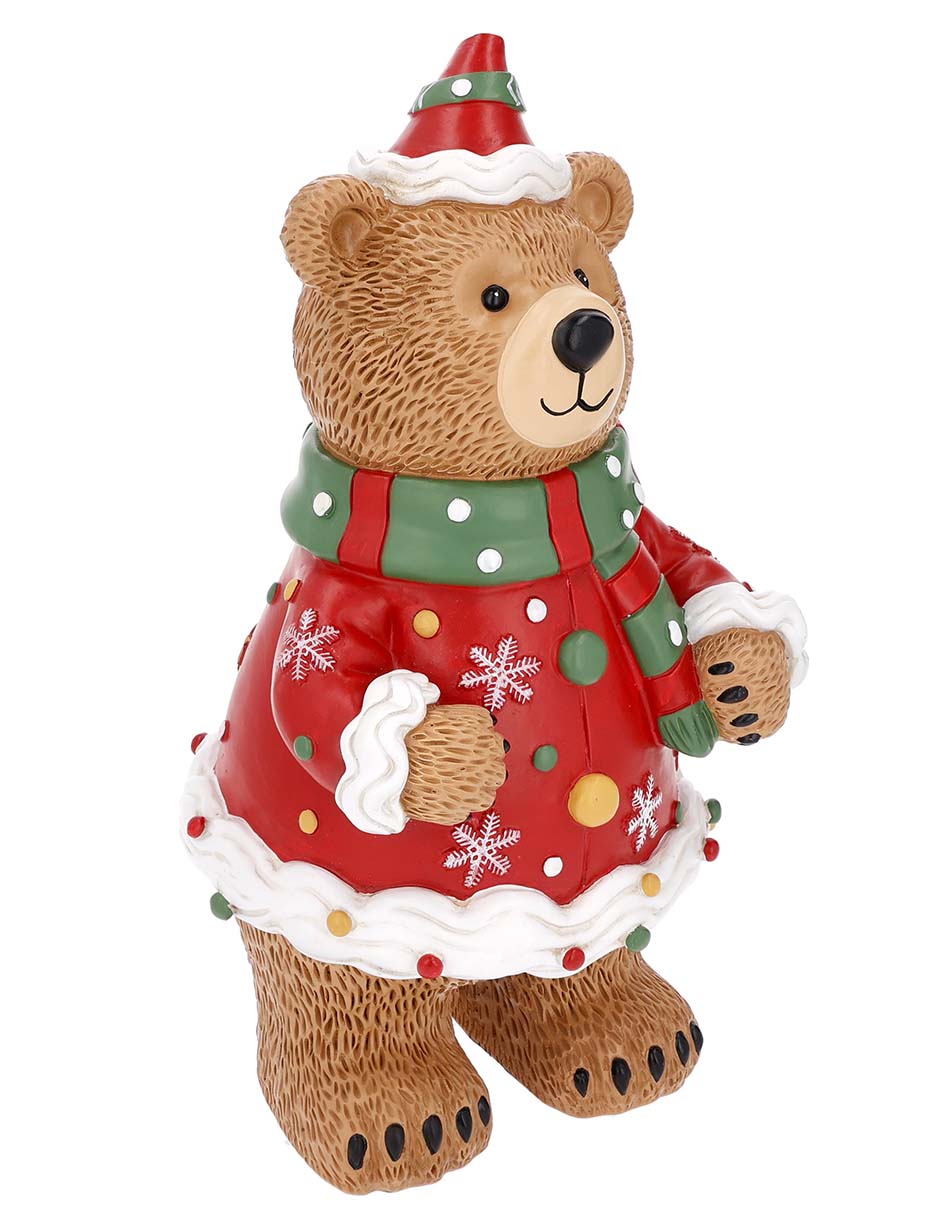 Figura decorativa navideña de oso 2