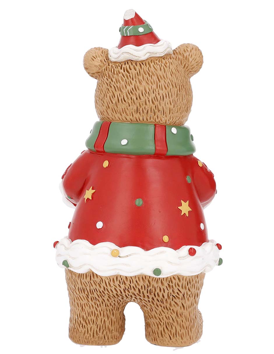 Figura decorativa navideña de oso 3