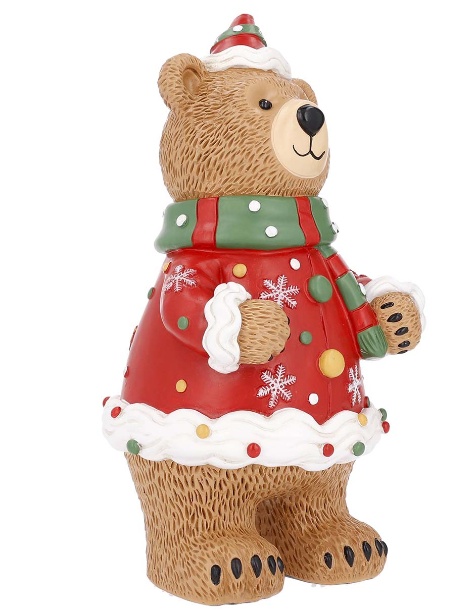 Figura decorativa navideña de oso 4