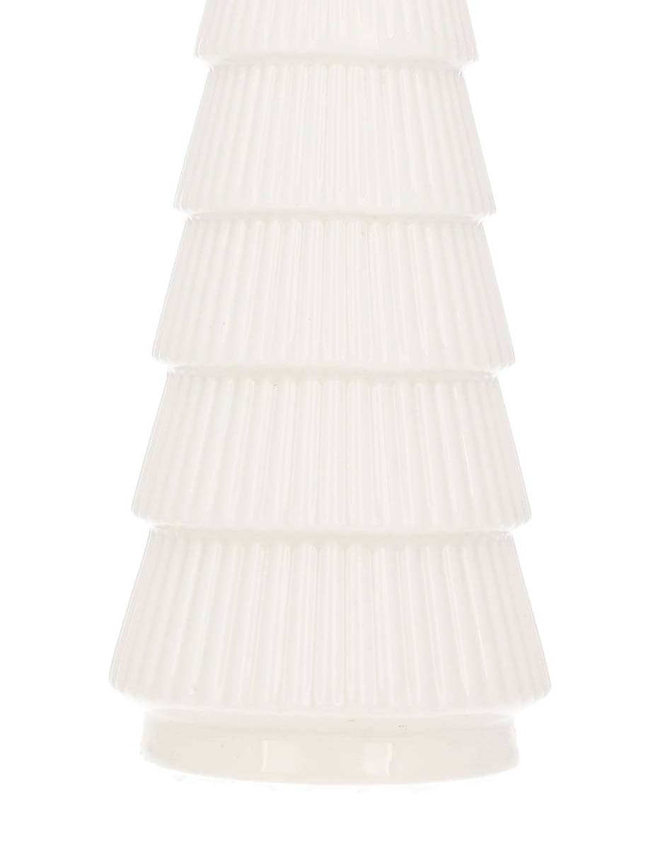 Figura decorativa navideña de árbol de cerámica 3