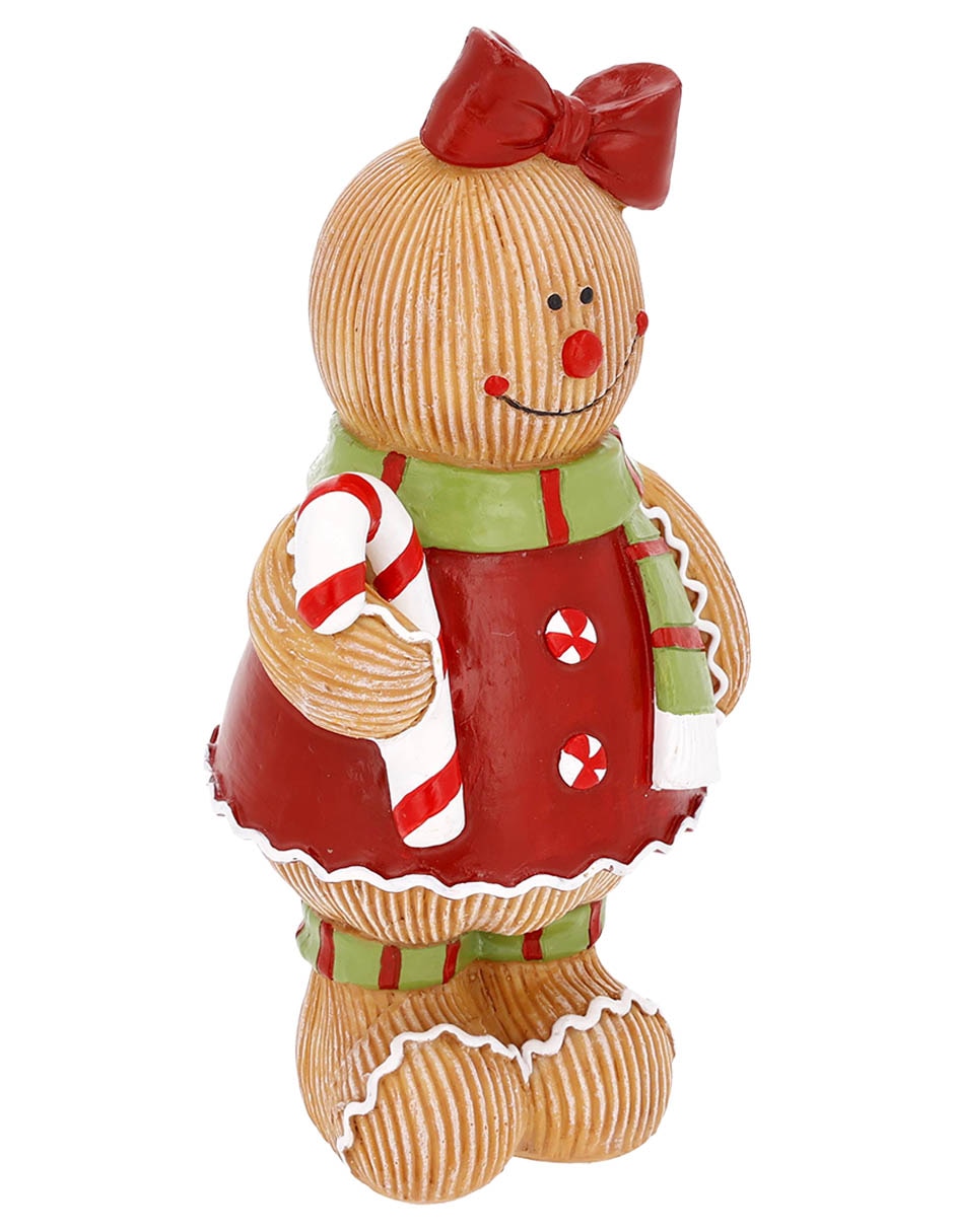 Figura decorativa navideña de muñeco de jengibre 2